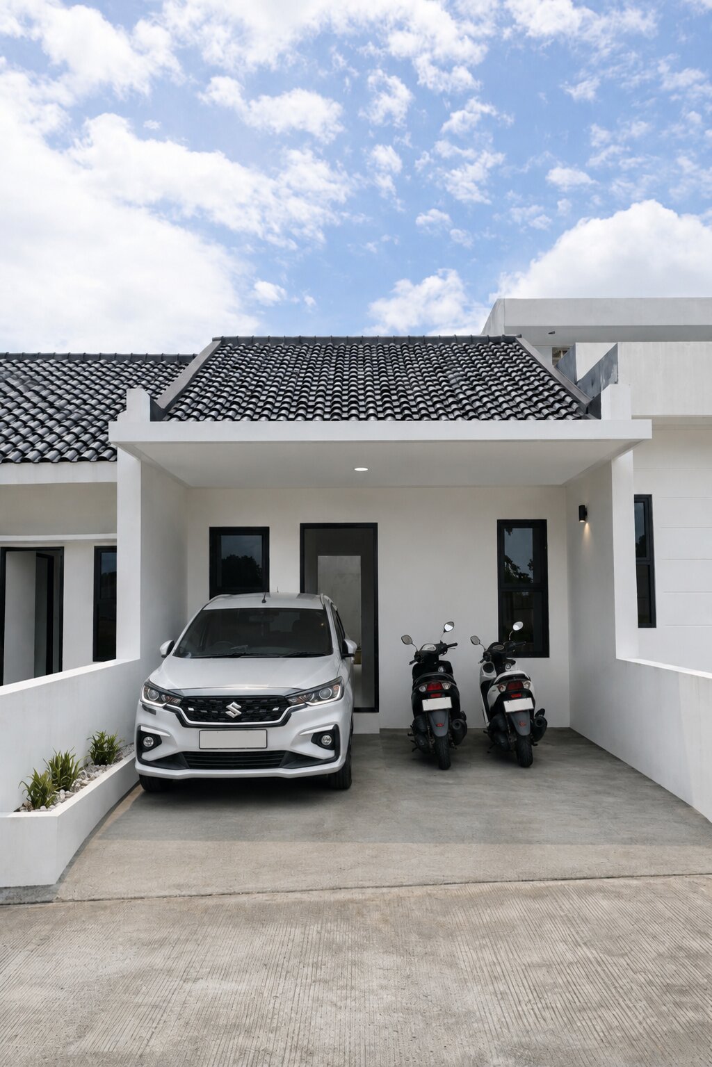 Carport 1 Mobil + 2 Motor