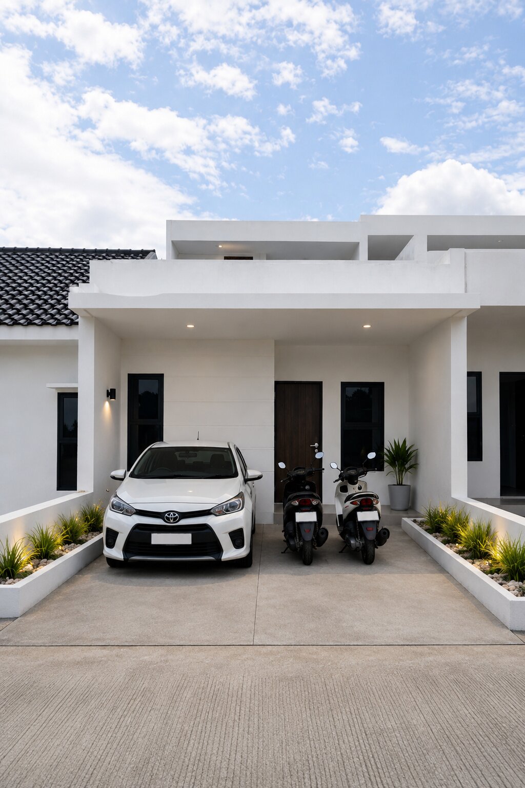 Carport 1 Mobil + 2 Motor